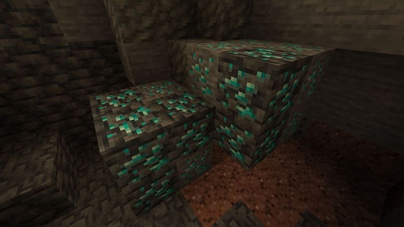 Diamond ores (Image via Minecraft)