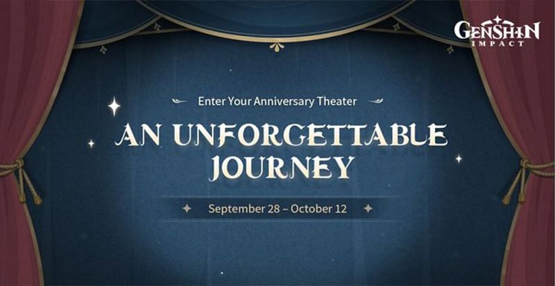 An Unforgettable Journey web event (Image via Genshin Impact)