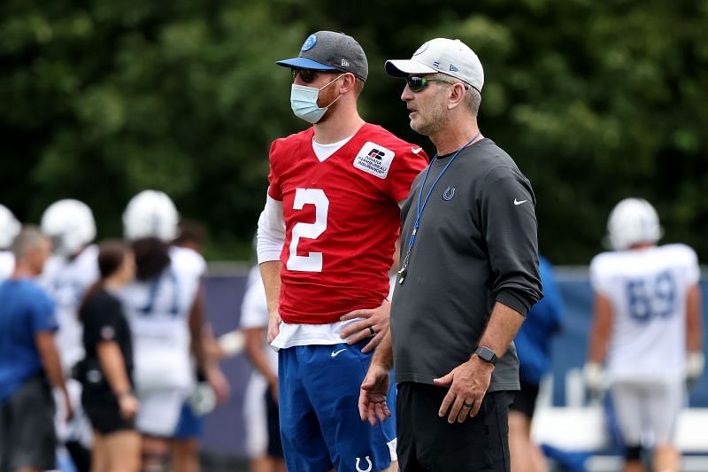 Indianapolis Colts Training Camp Practice With Carolina Panthers