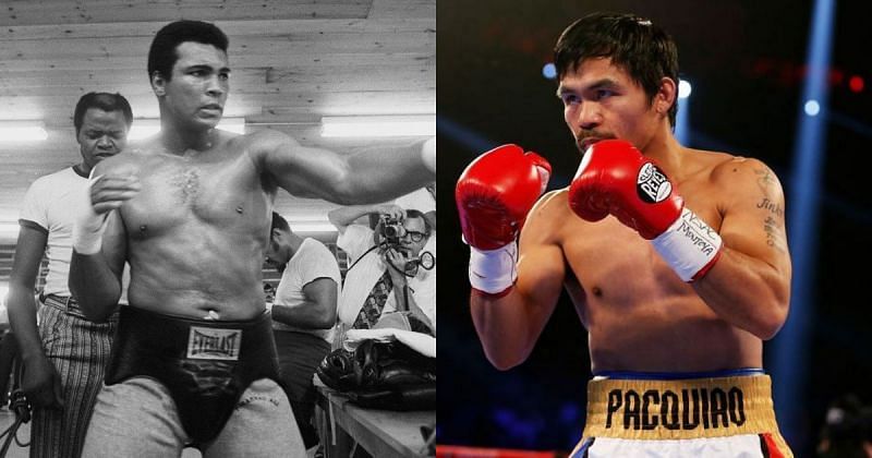 Muhammad Ali (Left) [Image credits: @muhammadali on Instagram], Manny Pacquiao (Right)