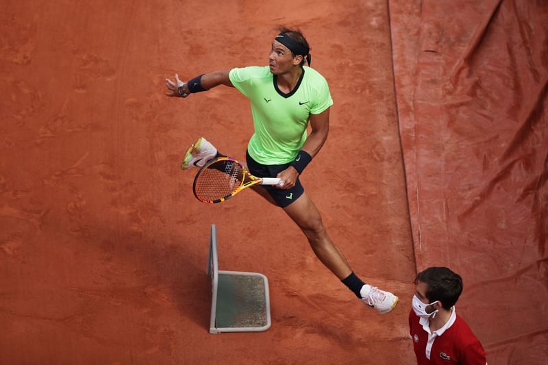 Rafael Nadal at the 2021 French Open