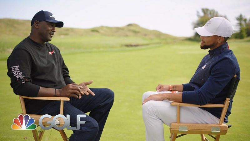 Michael Jordan and Stephen Curry discuss golf and basketball [Source: Xnewsnet/Golf Channel]
