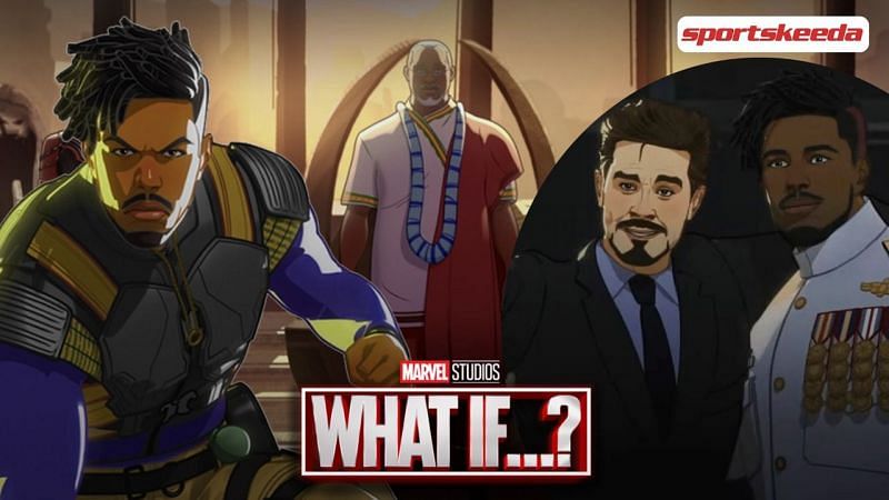 Killmonger and Tony Stark in Marvel&#039;s What If...? Episode 6 (Image via Sportskeeda)