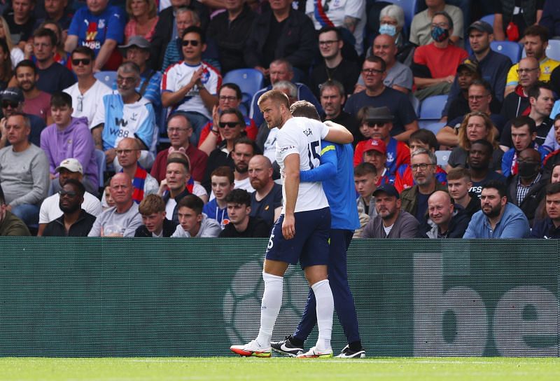 Tottenham were gutted to see their defender trudge off with an injury