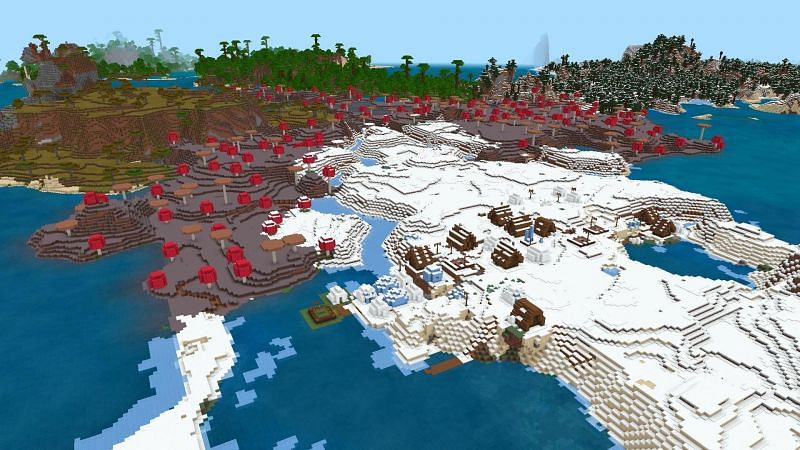 Tundra village (Image via Minecraft)