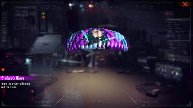 The Moco&rsquo;s Wings parachute in Free Fire (Image via Free Fire)