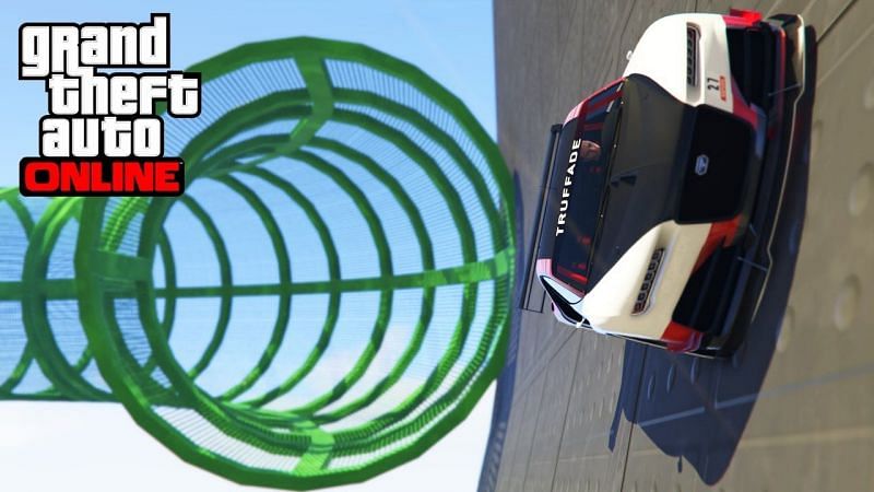 Green Machine stunt race in GTA Online (Image via Rockstar Games)