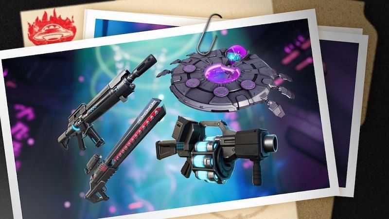 The Fortnite Recon scanner has seen a drastic drop in loot spawns, as with other IO weapons.(Image via Epic Games)