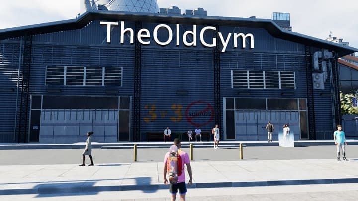 The old gym is a new location added in NBA 2K22. (Image via NBA 2K22)