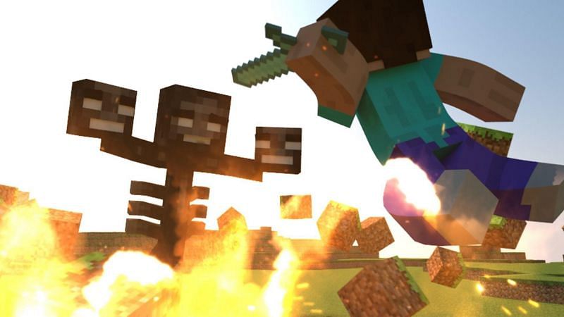 The Wither battle (Image via caveman)