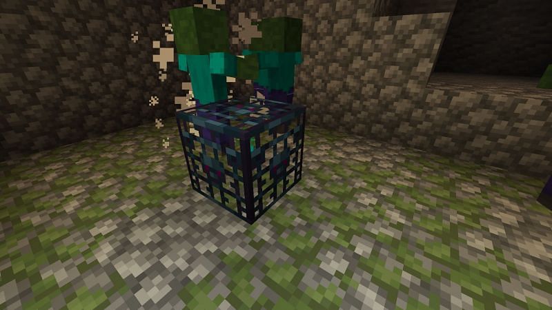 A zombie spawner (Image via Minecraft)