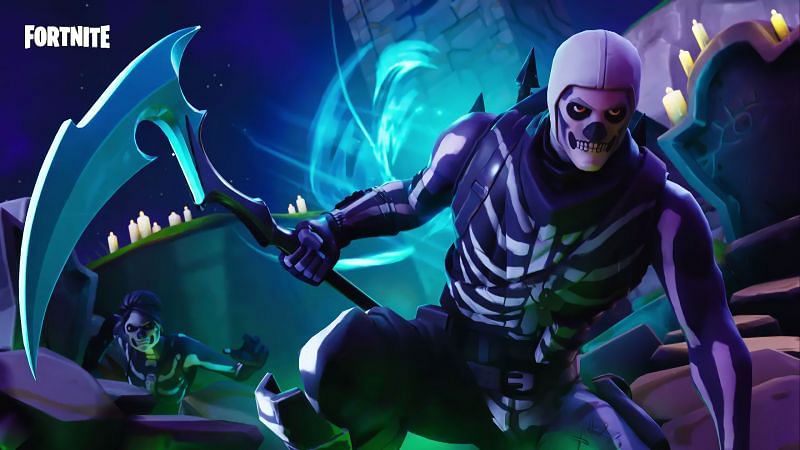 The Skull Trooper skin in Fortnite (Image via Epic Games)