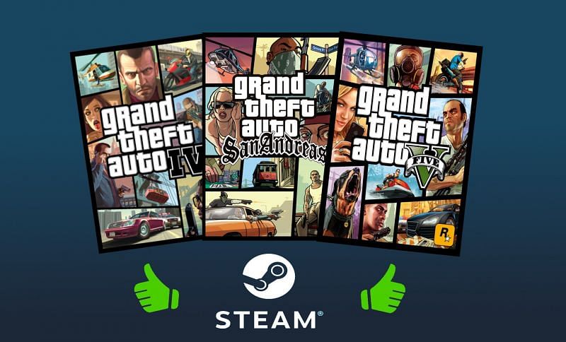 A good amount of GTA titles are on Steam (Image via Sportskeeda)