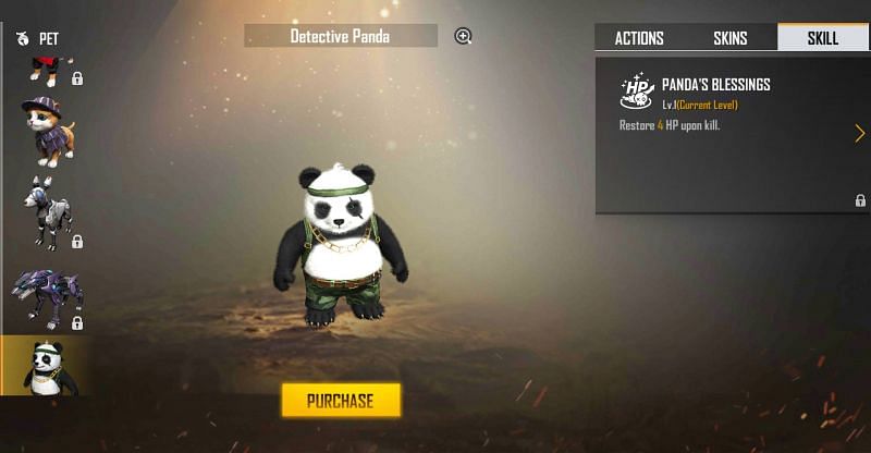 Detective Panda and its ability (Image via Free Fire)
