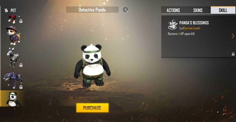 Detective Panda&rsquo;s Panda&rsquo;s Blessings ability (Image via Garena)