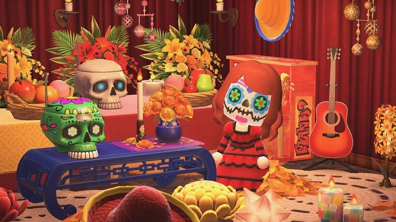 Day of the Dead is a new Animal Crossing: New Horizons event (Image via Nintendo)