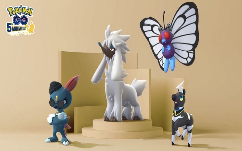 Furfrou was a central feature of Fashion Week in Pokemon GO (Image via Niantic)