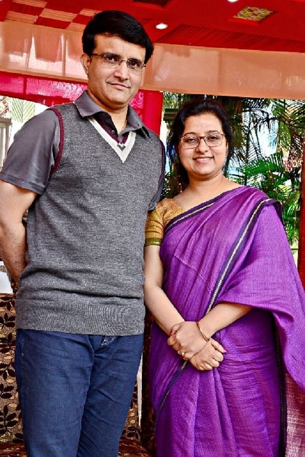 Sourav Ganguly with his Wife 