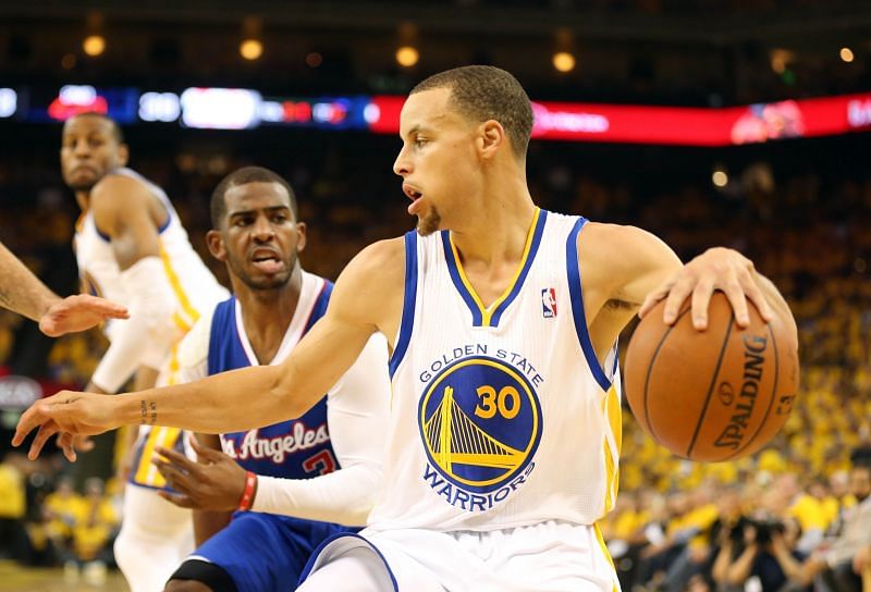 Stephen Curry against Chris Paul in 2014 [Source: USA Today]