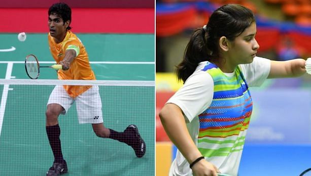 Pramod Bhagat and Palak Kohli in action during their 2021 Paralympics Campaign,