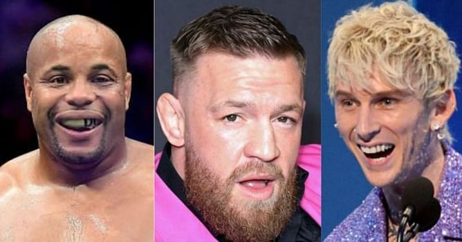 Daniel Cormier hilariously suggests that Conor McGregor could "beat on" Machine Gun Kelly for a tune-up fight
