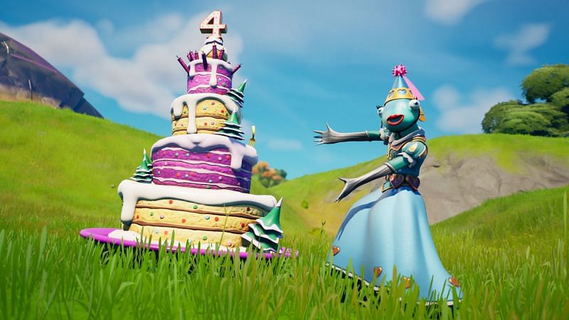 Earn multiple free rewards from the birthday celebrations and Battle Pass in Fortnite Season 8 (Image via Epic Games)