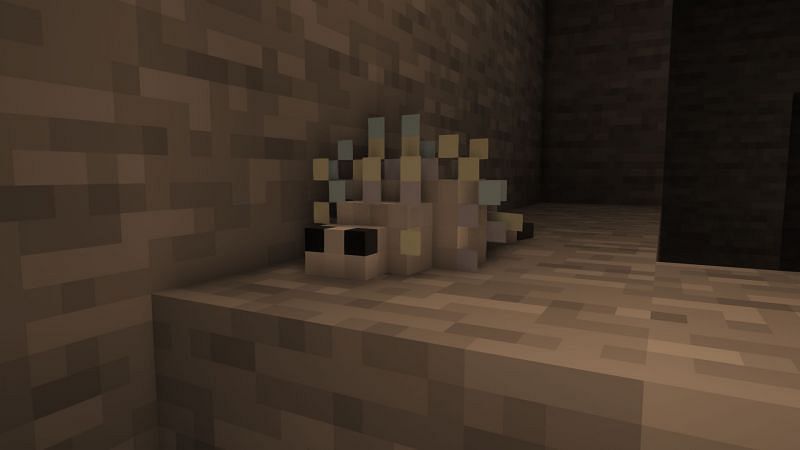 A silverfish in the game (Image via Minecraft)