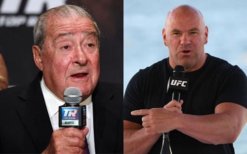 Bob Arum (left); Dana White (right)