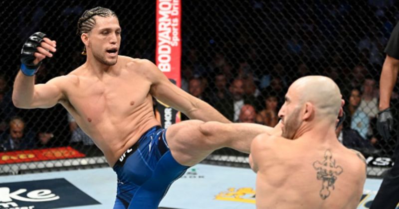 Brian Ortega (left); Alexander Volkanovski (right)