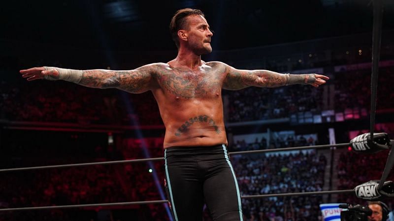 CM Punk after his victory at AEW All Out