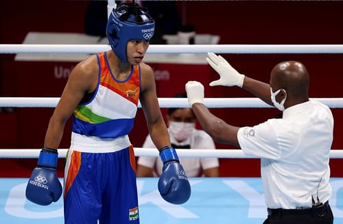 Lovlina Borgohain at the Olympics.