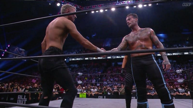 Darby Allin and CM Punk shook hands after their match!