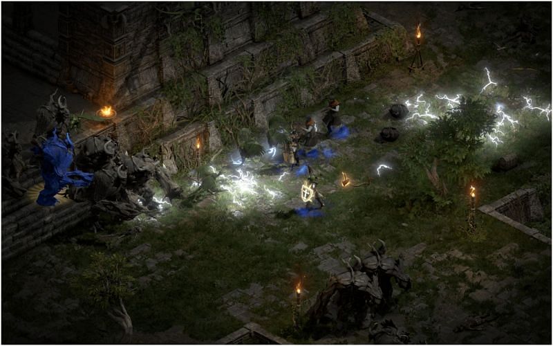 Players can change the map opacity for better experience (Image via Diablo II: Resurrected)