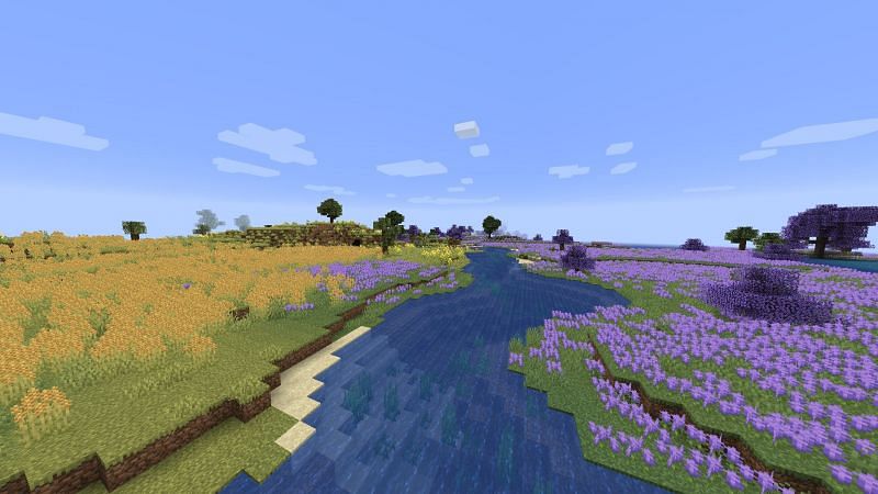 Prairie and Lavender Field (Image via Mojang/CurseForge)
