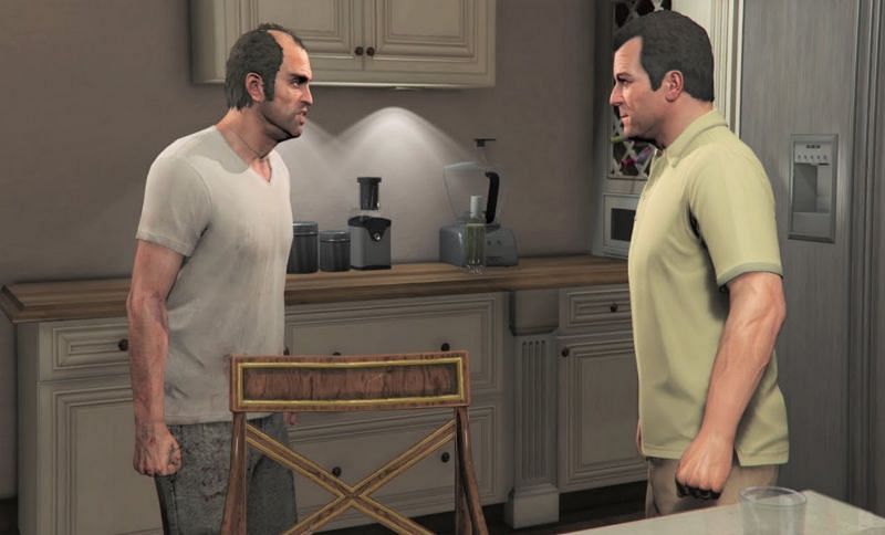 Trevor and Michael had a strained relationship in GTA 5 (Image via Rockstar Games)