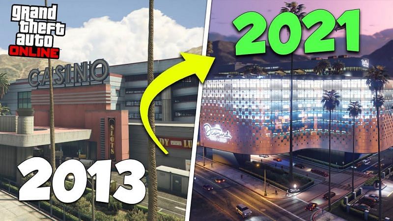 The casino is a good example of something that has changed over the years via updates (Image via Rockstar Games)