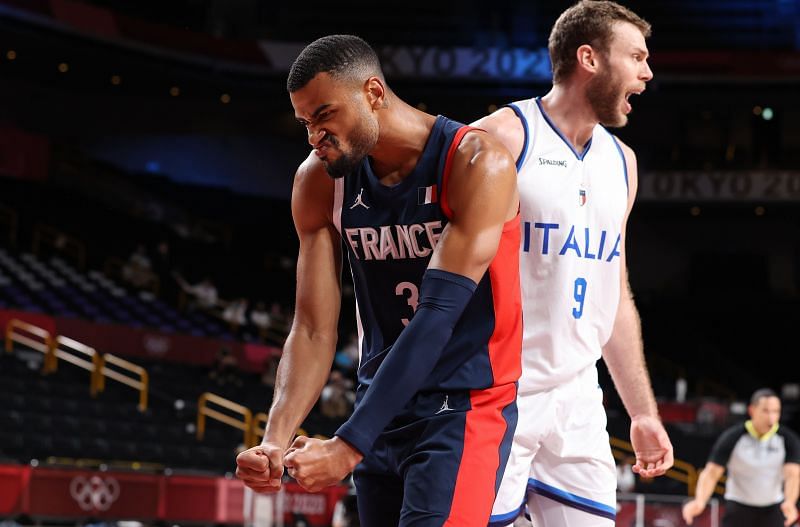 Timothe Luwaru-Cabarrot (#3) representing France at the Tokyo Olympics 2020.