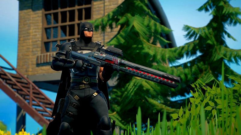 There is nothing as scary as Batman with a Legendary railgun (Image via MightyMishok)