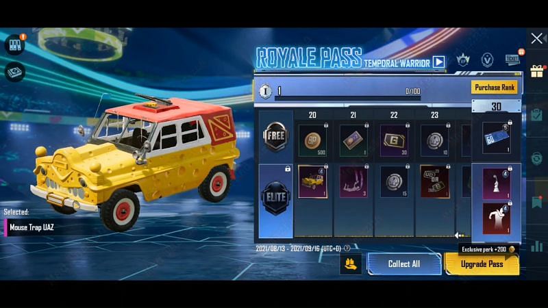 A new skin for UAZ is likely to be present in the Royale Pass (Image via YouTube/Mad Tamizha)