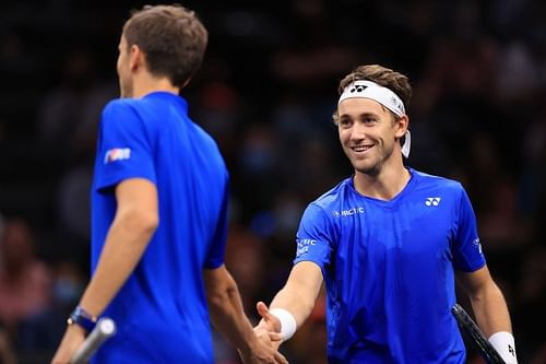 Casper Ruud at the Laver Cup 2021 - Day 3