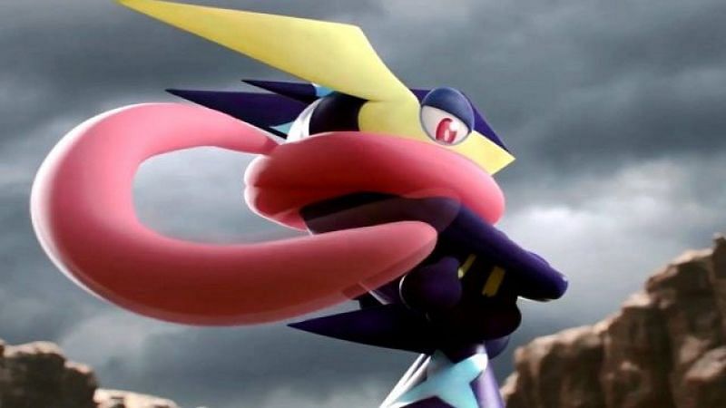 Greninja as it appeared in its announcement for Super Smash Brothers (Image via Nintendo)