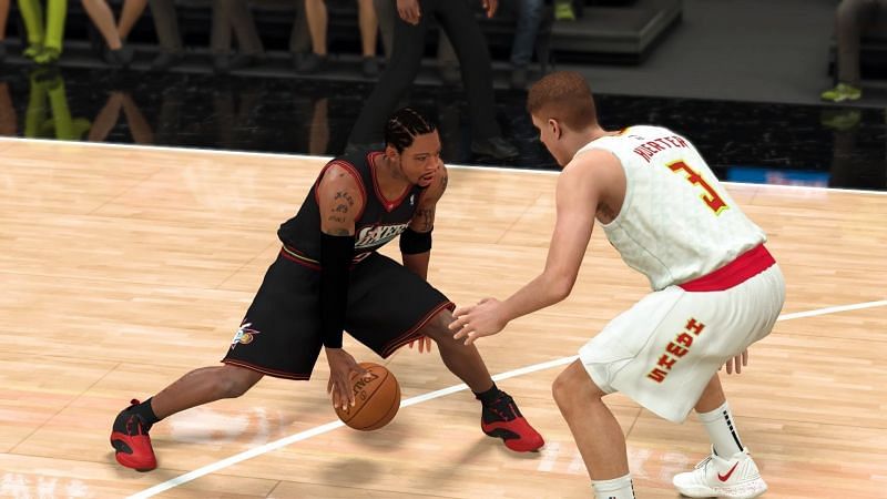 Allen Iverson dribbling the ball in the NBA 2K series [Source: IGN]