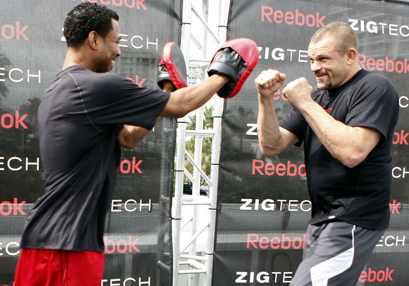 Chuck Liddell at the launch of Reebok ZigTech shoes in 2010