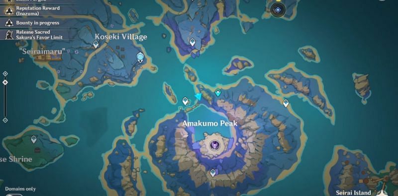 The fourth location on the map (Image via Genshin Impact)