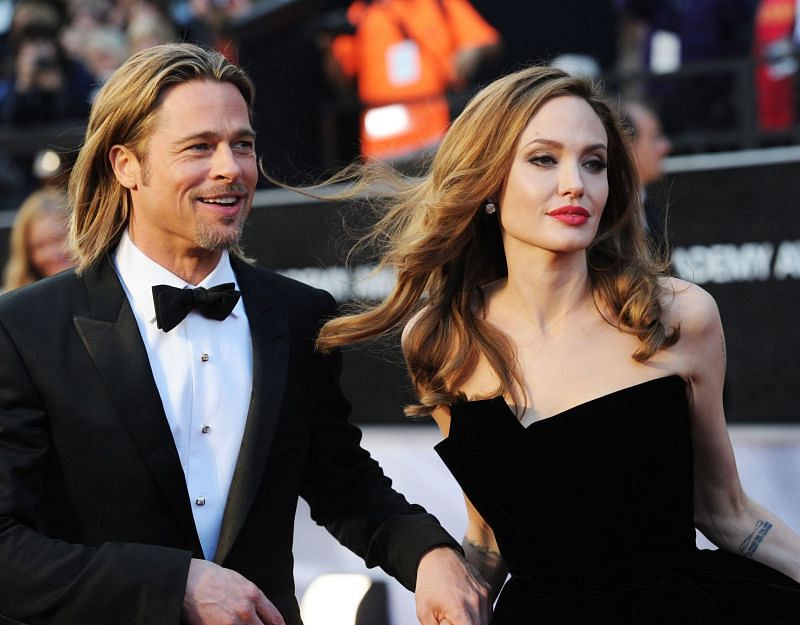 Angelina Jolie and Brad Pitt at 84th Annual Academy Awards. (Image via Getty Images)