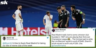Twitter explodes as Real Madrid lose to Sheriff in the UEFA Champions League