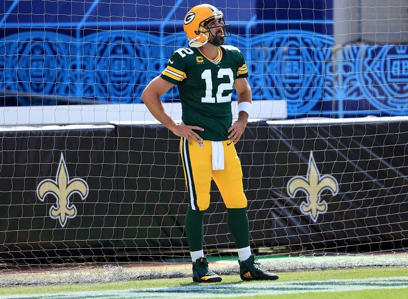Aaron Rodgers Green Bay Packers v New Orleans Saints