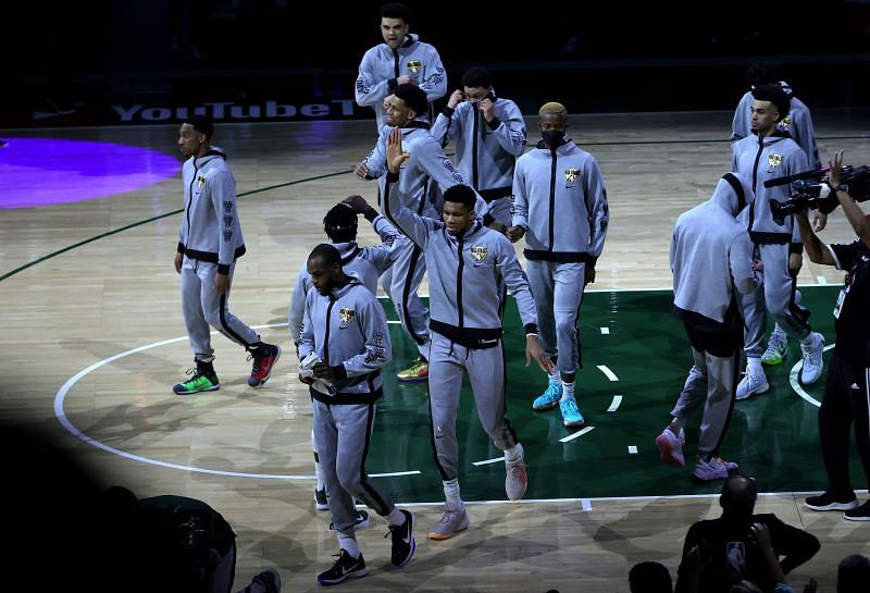 Milwaukee Bucks player introduction ceremony