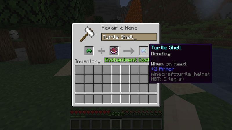 Mending enchantment (Image via Minecraft)