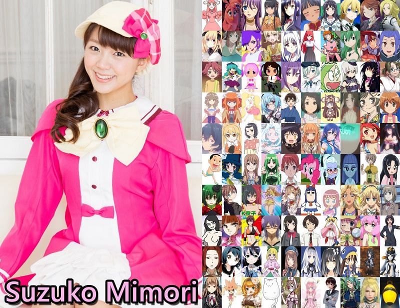 Some of Suzuko Mimori&#039;s roles over the years (Image via Seiyuu)